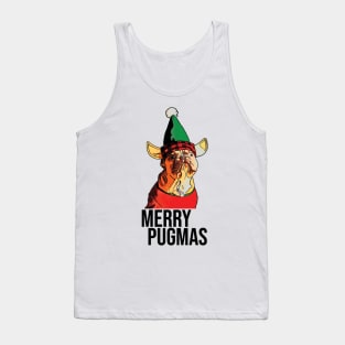 Funny Merry Pugmas Tank Top